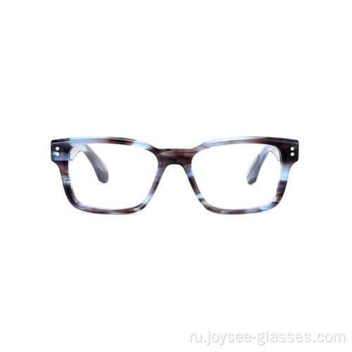 Оптовая новейшая модная прямоугольная уникальная очки Черные демиацетатные оптические очки рамы
